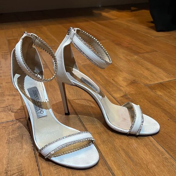 Jimmy Choo rhinestones heeled sandals - Picture 2 of 14